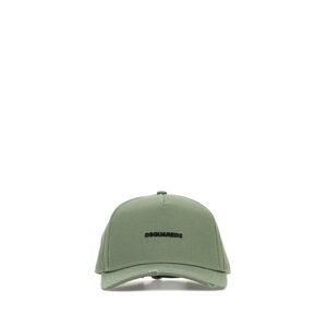 Dsquared Men Green Cotton Baseball Cap